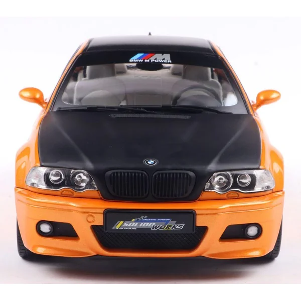 1/18 BMW E46 M3 COUPE SOLIDO WORKS ORANGE 2000