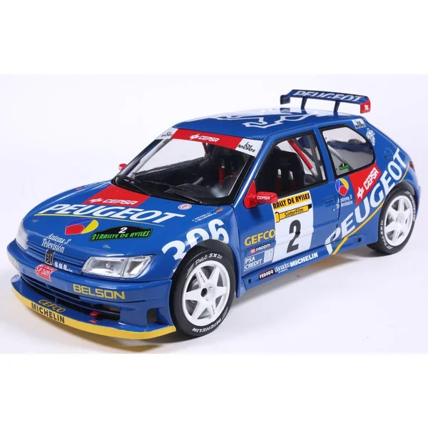 1/18 PEUGEOT 306 MAXI BLUE #2 J.ASCONA / J.BILLMAIER RALLY DE AVILES 1997
