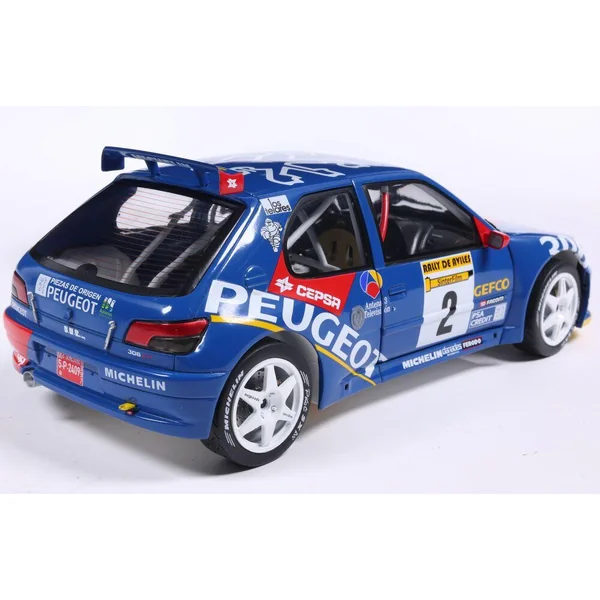 1/18 PEUGEOT 306 MAXI BLUE #2 J.ASCONA / J.BILLMAIER RALLY DE AVILES 1997