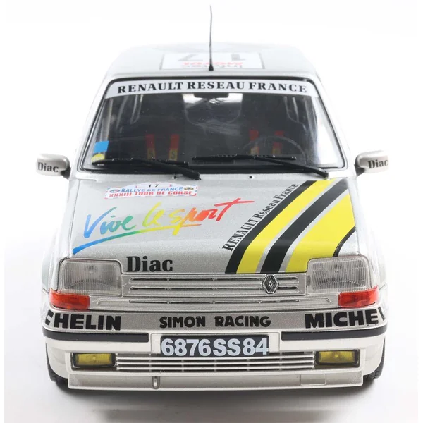 1/18 RENAULT 5 GT TURBO MK2 SILVER #17 A.OREILLE TOUR DE CORSE 1989