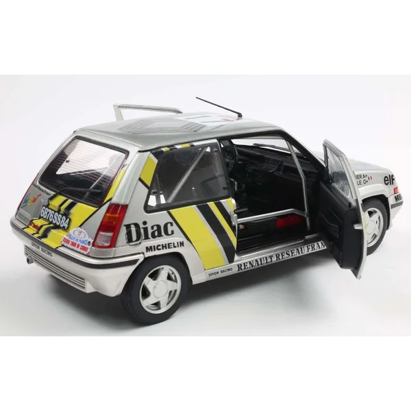 1/18 RENAULT 5 GT TURBO MK2 SILVER #17 A.OREILLE TOUR DE CORSE 1989