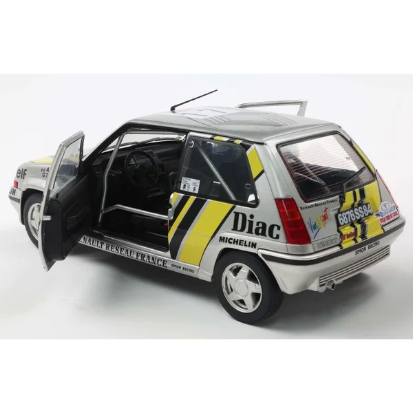 1/18 RENAULT 5 GT TURBO MK2 SILVER #17 A.OREILLE TOUR DE CORSE 1989