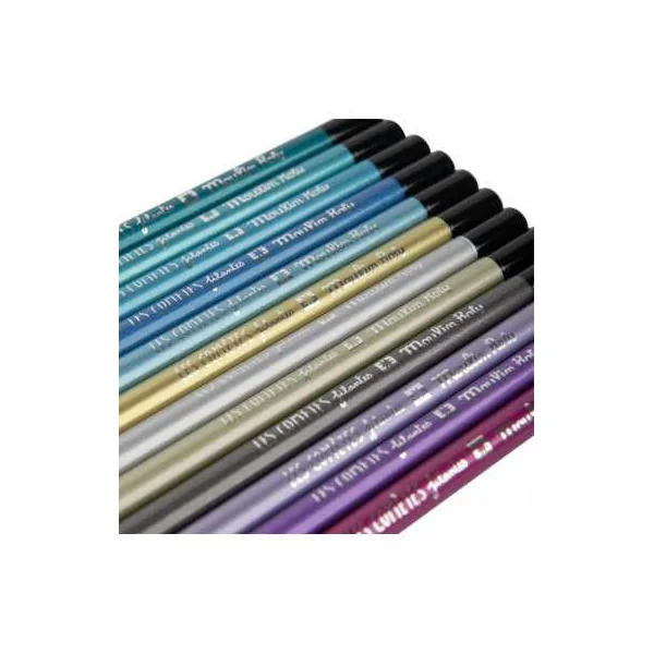 12 crayons de couleur métallisés Les comètes filantes - Moulin Roty