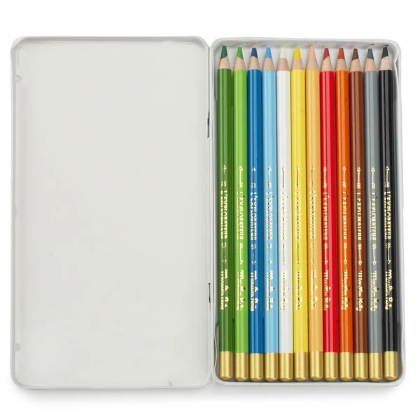 12 CRAYONS DE COULEURS L'EXPLORATEUR LE JARDIN DU MOULIN