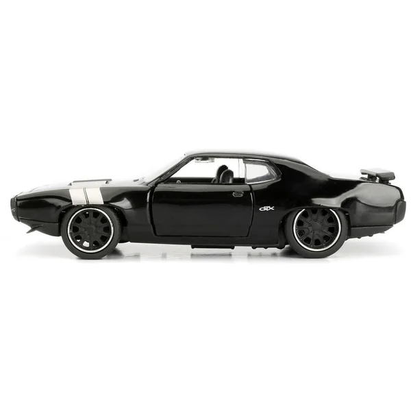 1/32 FAST AND FURIOUS - VOITURE FF8 PLYMOUTH GTX-FREE ROLLING GLOSSY NOIR