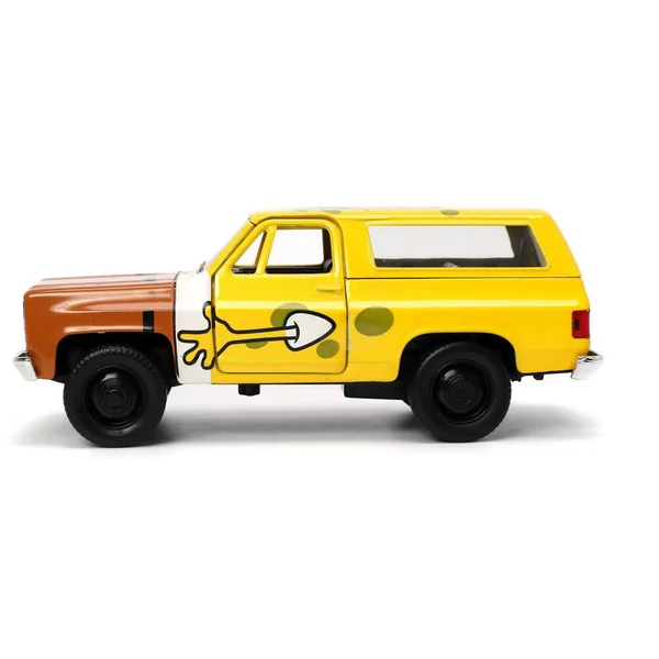 1/32 VOITURE - CHEVROLET K5 BLAZER W-SPONGEBOB FIGURE BI-COLOR HOLLYWOOD RIDES 1980