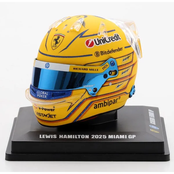 1/5 CASQUE F1 LEWIS HAMILTON - SCUDERIA FERRARI HP - GP MIAMI 2025