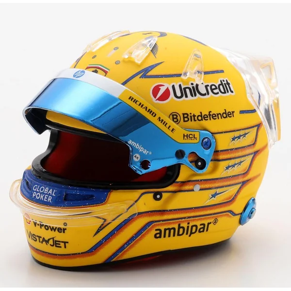 1/5 CASQUE F1 LEWIS HAMILTON - SCUDERIA FERRARI HP - GP MIAMI 2025