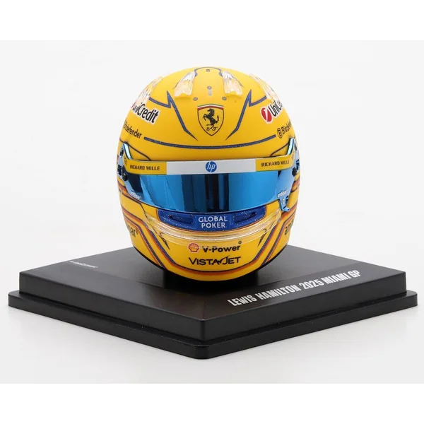 1/5 CASQUE F1 LEWIS HAMILTON - SCUDERIA FERRARI HP - GP MIAMI 2025