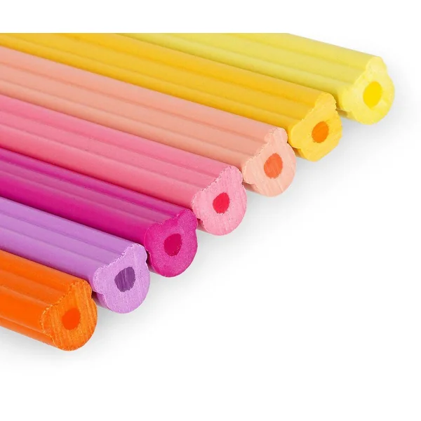 24 CRAYONS COULEUR TAILLE-CRAY - TEDDY FRIENDS - TEDDY BEAR