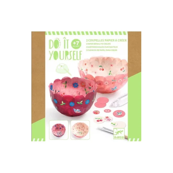 2 coupelles papier à créer Dans les airs - Do it Yourself - Djeco