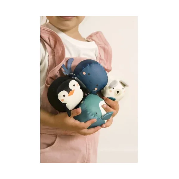 4 Balles d'Éveil Animaux de la mer - Little Big Friends 0+