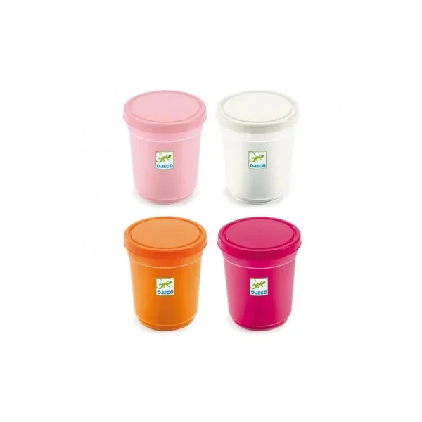 4 pots de pâte à modeler sweet - loisirs créatifs Djeco - LaPouleAPois.fr