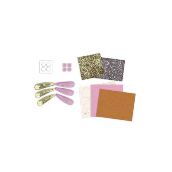 6 barrettes pailletées à créer Pretty Forest - Janod - Loisirs créatifs