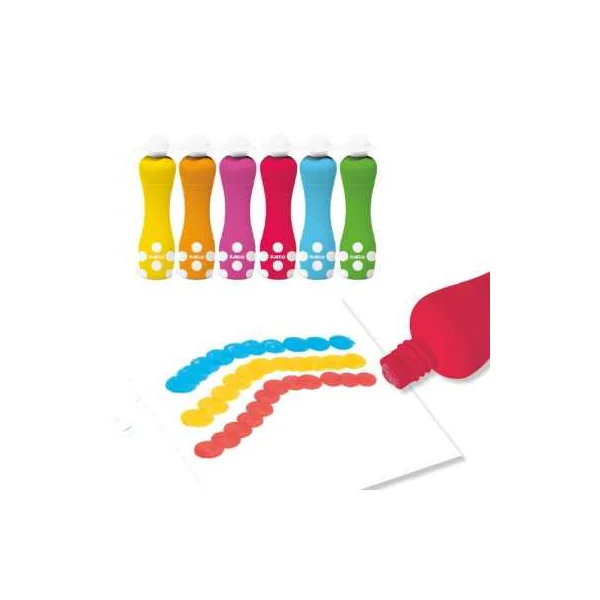 6 marqueurs mousse pour les enfants dès 18 mois Djeco - LaPouleAPois.fr