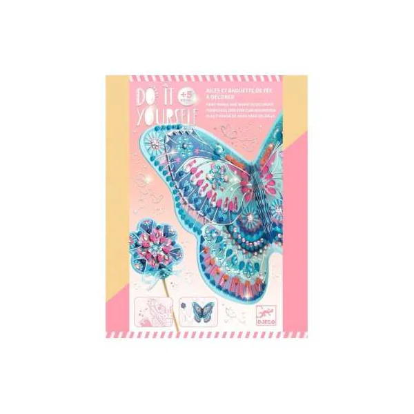 Ailes et baguette de fée à décorer - Do It Yourself - Djeco