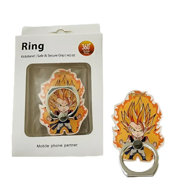 Anneau Support de Téléphone Dragon Ball Z - Design Gogeta Super Saiyan