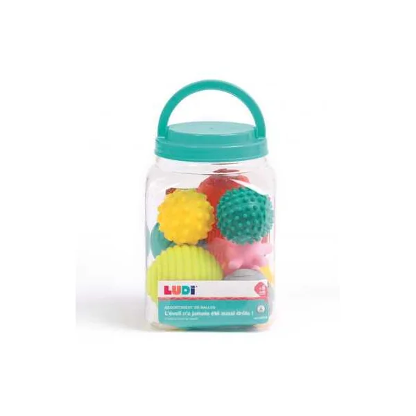Assortiment de Balles Ludi - Jeu de Motricité Bébé dès 6 mois