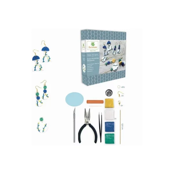 Atelier Bijoux Pâte Polymère Sycomore | Kit Modelage dès 10 ans