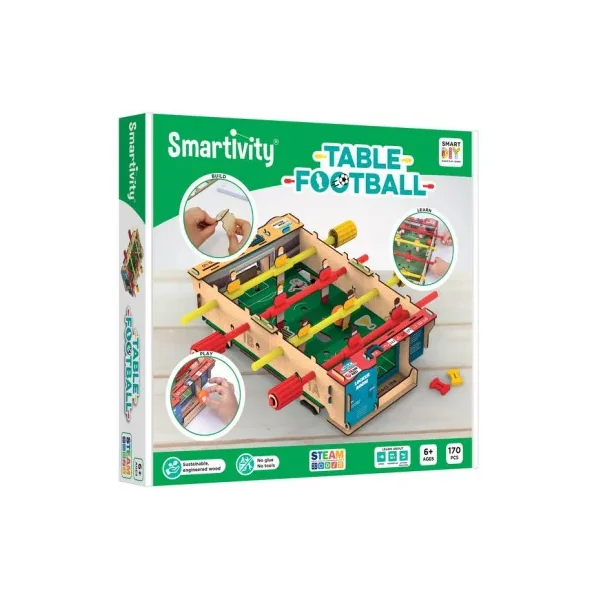 Baby-foot Smartivity à Construire - Kit de Jeu en Bois dès 6 ans