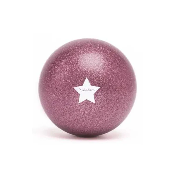 Ballon pailleté 10 cm Rose - Ratatam - Balle enfant - De 1 à 4 ans