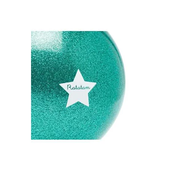 Ballon pailleté 10 cm Vert - Ratatam - Balle enfant - De 1 à 4 ans