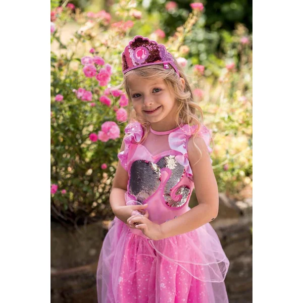 BARBIE - DEGUISEMENT LUXE PRINCESSE PAILLETTES - TAILLE M 5-6 ANS
