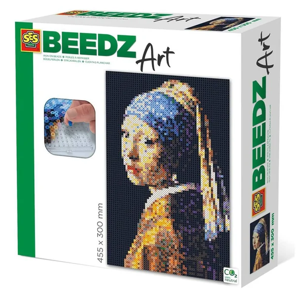BEEDZ ART - VERMEER - LA JEUNE FILLE A LA PERLE - PERLES A REPASSER