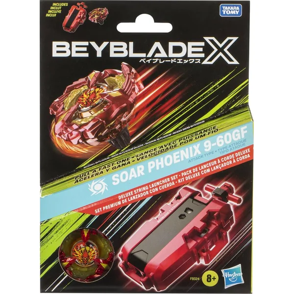 BEYBLADE X - LANCEUR A CORDE DELUXE SOAR PHOENIX 9-60GF