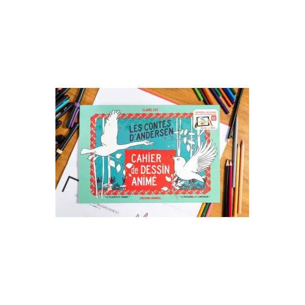 BlinkBook Contes d'Andersen - Cahier de Dessin Animé 4 ans | La Poule à Pois