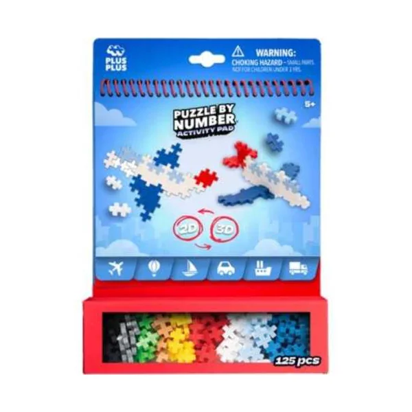 Bloc d'activités Transport 125 pièces - Plus Plus - Jeu de construction