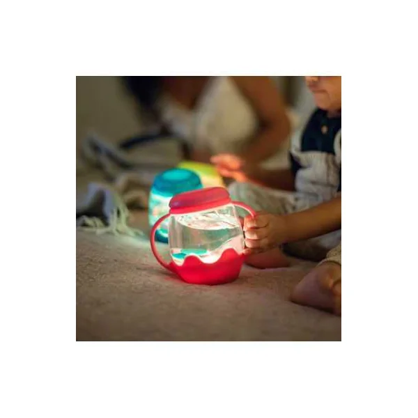 Bocal de jeu sensoriel rose - Glo Pals - Jouet lumineux - Dès 18 mois