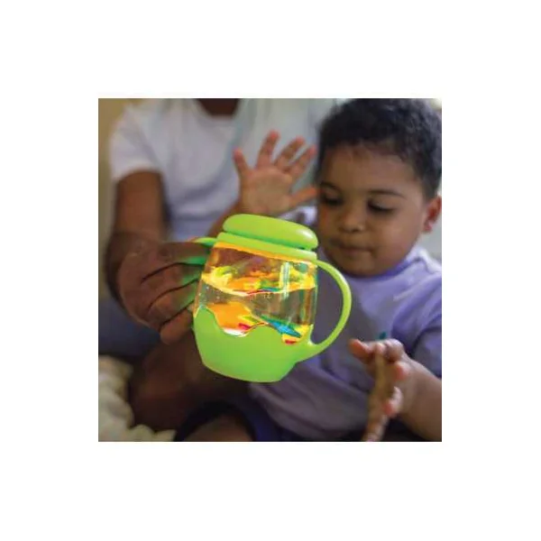 Bocal de jeu sensoriel vert - Glo Pals - Jouet lumineux - Dès 18 mois