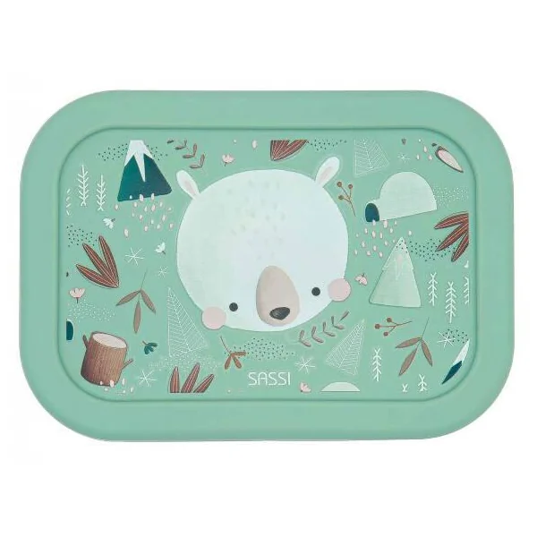 BOITE A LUNCH EN SILICONE CONFORME A LA NORME LFGB MUNCHY L'OURS