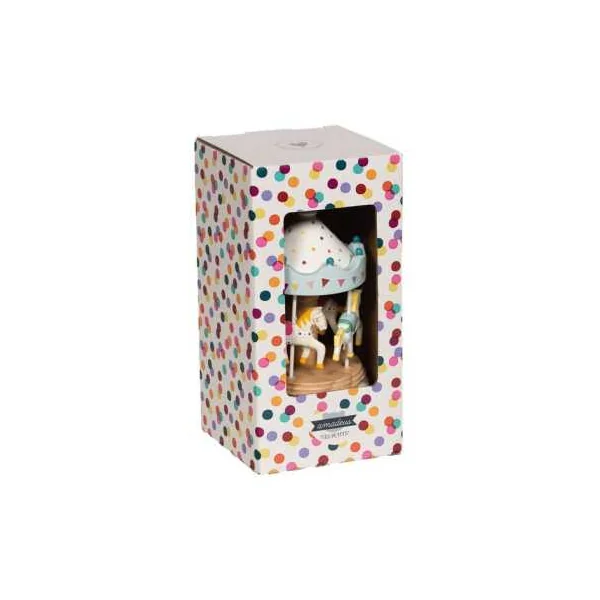 Boite à musique carrousel festif - Amadeus Les Petits