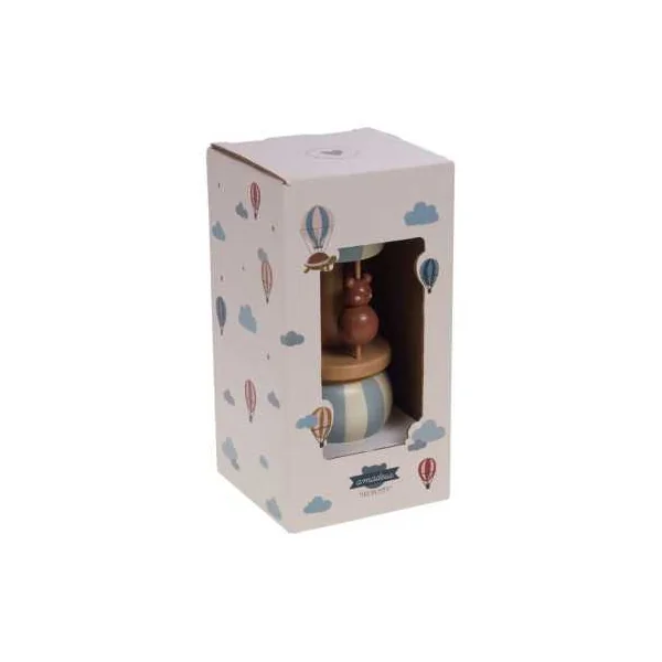 Boite à musique carrousel montgolfière - Amadeus Les Petits