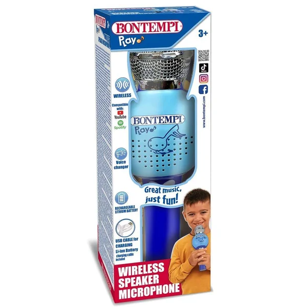 BONTEMPI MICRO KARAOKE CONNEXION SANS FIL ET BATTERIE LITHIUM - COLOR