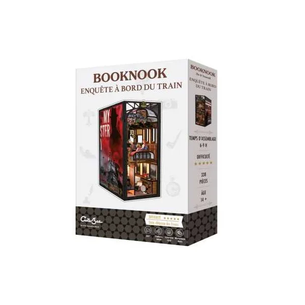 Book Nook Enquête à bord du train - Cutebee - Maquette et Kit DIY 14+