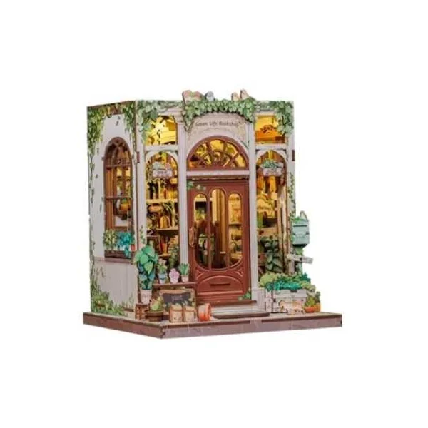 Book Nook La Bibliothèque Florale - Cutebee - Maquette et Kit DIY 14+