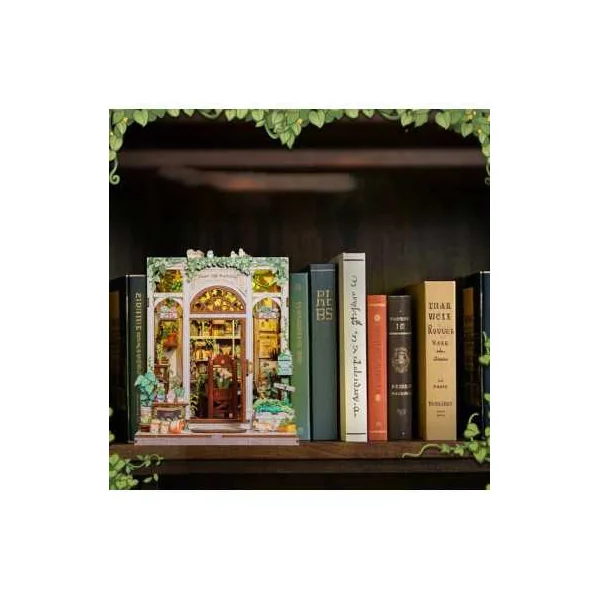Book Nook La Bibliothèque Florale - Cutebee - Maquette et Kit DIY 14+