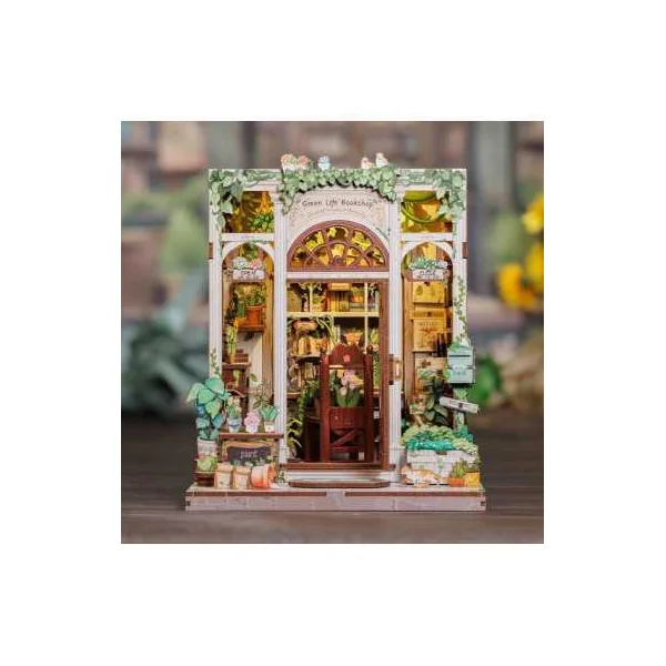 Book Nook La Bibliothèque Florale - Cutebee - Maquette et Kit DIY 14+