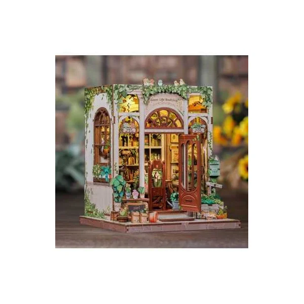 Book Nook La Bibliothèque Florale - Cutebee - Maquette et Kit DIY 14+