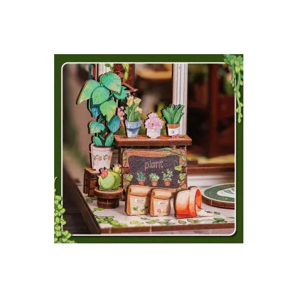 Book Nook La Bibliothèque Florale - Cutebee - Maquette et Kit DIY 14+