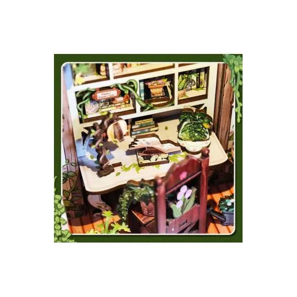 Book Nook La Bibliothèque Florale - Cutebee - Maquette et Kit DIY 14+