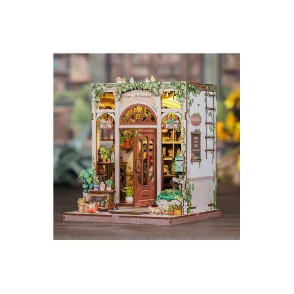 Book Nook La Bibliothèque Florale - Cutebee - Maquette et Kit DIY 14+