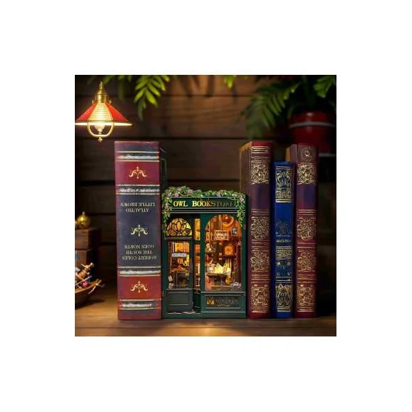 Book Nook La Librairie de la Chouette - Cutebee - Maquette et Kit DIY 14+