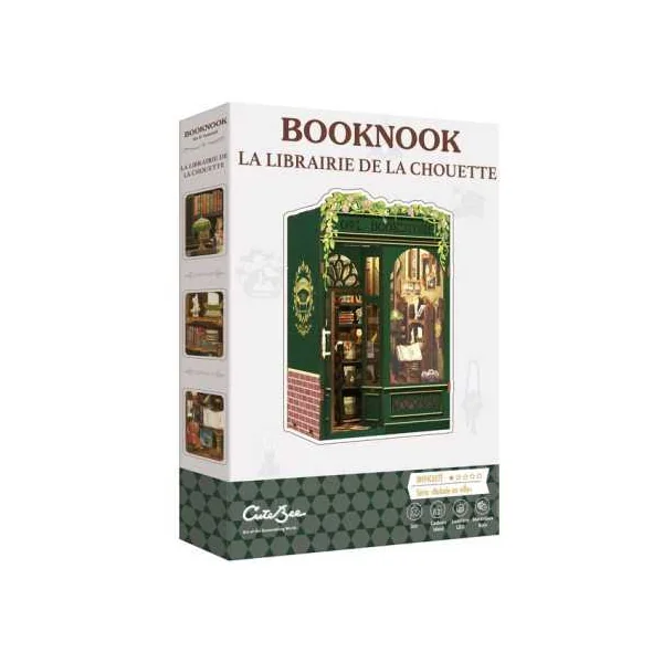 Book Nook La Librairie de la Chouette - Cutebee - Maquette et Kit DIY 14+