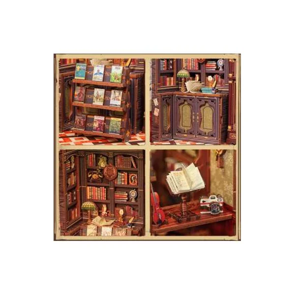Book Nook La Librairie de la Chouette - Cutebee - Maquette et Kit DIY 14+