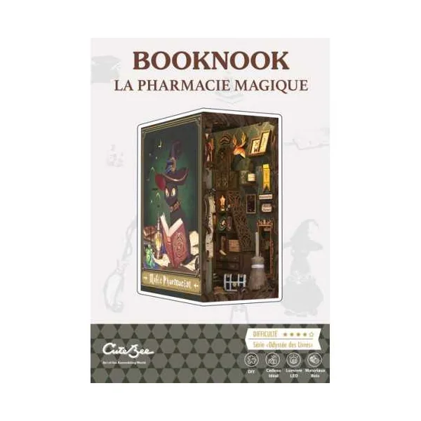 Book Nook La Pharmacie Magique - Cutebee - Maquette et Kit DIY 14+