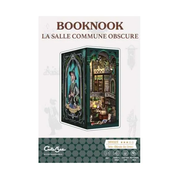 Book Nook La Salle Commune Obscure - Cutebee - Maquette et Kit DIY 14+